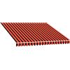puraday Tende di ricambio 3 x 2,5 m, rivestimento per tende da sole arancione e marrone, tessuto impermeabile in poliestere con rivestimento in poliuretano