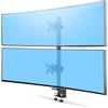 StarTech.com Supporto da scrivania per 2 monitor 49 impilati verticalmente, fino a 32 kg, morsetto a C, VESA, 16:9/32:9, TAA