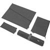 SIGEL BAB21 Set Bag in pacchetto di rifornimento L - grigio scuro - 1 pz. custodia per laptop, 1 set di organizer da borsa, 1 pz. sottomano - feltro sintetico, RPET- 40,50 x 28 x 1 cm