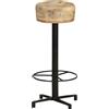 vidaXL Sgabello da bar 2 pezzi 76 cm in legno massiccio di mango