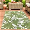 Carpetia Tappeto impermeabile riciclabile per esterni in verde panna dimensioni - 90 x 150 cm