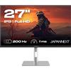 JapanNext Monitor Gaming 27 IPS Full HD (1920x1080) 200Hz 0.5ms Altezza e