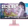 JAPANNEXT Monitor Gaming 23,8 IPS Full HD (1920x1080) 120Hz 0.5ms Rosa Pastello
