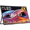 UPERFECT 18 Pollici 4K Monitor Portatile con Schermo Opaco QLED Eye Care UHD