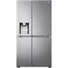 LG GSLV90PZAE Frigorifero Americano Side by Side Total No Frost con Congelatore, 635 L, Dispenser Acqua e Ghiaccio UV Nano, Door Cooling, Linear Cooling - Frigo Smart con Wi-Fi e Freezer