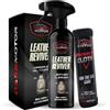 Bass Motor BassMotor Pulitore per Cuoio, Pelle e Alcantara Auto Pulisce, Sgrassa e Condiziona Sedili e Rivestimenti - Leather Reviver 500 ml + Panno in Microfibra Premium