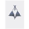 Tezenis Bikini Triangolo Imbottitura Estraibile Sailor Stripes Donna Blu