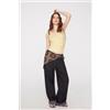 Tezenis Canotta Scollo Squadrato In Cotone A Costine Donna Giallo