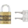 ABUS Lucchetto in ottone 83/45 IRON ROCK con 2 chiavi vs. - staffa in acciaio temprato, nano protect - resistente alle intemperie - livello 8