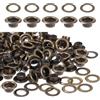 Prasacco Set di 200 occhielli da 5 mm, occhielli in metallo per tessuto, chiusura con occhielli, piccoli occhielli in ottone, rondelle, occhielli in metallo, rondelle (5 mm)