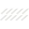Alberts Set di 10 profili angolari | plastica bianca | 2000 x 20 x 10 mm