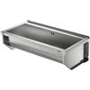 KUNe SOLIDUM 90 - Lavello in acciaio inox per montaggio a parete, dimensioni esterne 98 x 47 x 28 cm (larghezza x profondità x altezza) cm