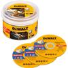 Dewalt Disco da taglio in acciaio inox DT20598-QZ (diametro 125 mm x 1,0 mm, per tagli veloci e puliti, per smerigliatrice angolare), 50 pezzi in secchio