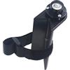 Generic Livella a bolla per asta di grado in fibra di carbonio, livello di centraggio, livello verticale di 90 gradi, per aste rotonde o quadrate (nero)