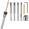 Giwnhvx Kit per la creazione di penne Albero penna e portapenne Set di rifilatura Mandrino per tornitura in legno per fare penna Lavorazione del legno Tornio Parti di ricambio Accessori A