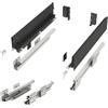SOTECH Sistema di cassetti JUNKER SLIM con Push to Open (antracite, altezza 84 mm, profondità 350 mm, portata fino a 35 kg) cassetto con telai da 13 mm