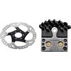 Shimano Deore Xt Smrt86S2, Disco Di Freno, 5 Fori, Argento, 160 Mm & J04C, Pastiglie Freno, Nero, L