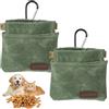GTCIXEQ Borsa Addestramento Cane - 2Pz Porta premietti per Cani, Porta Snack Cane, Sacchetto per Cani a Mani libere con moschettone, addestramento Cani Accessori, per addestramento di Cani
