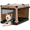 Petsfit Trasportino pieghevole per cani e gatti in tessuto con telaio tubolare in acciaio sicuro per cani di piccola taglia