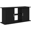 vidaXL Supporto Acquario 121x41x58 cm Legno Multistrato Rovere Nero, Mobile per Acquario, unità per Acquario, mensola per Acquario, Base per Acquario