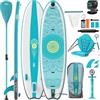 Devoko Tavola SUP Gonfiabile 320cm | Sup 2-in-1 con Sedile Kayak & Accessori, 130kg Max - Ideale per Surf, Pesca, Yoga (Rosa)