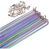 Generico Raggi Arcobaleno con Placcatura sotto Vuoto in Acciaio 14G, Adatti for Bici da Strada MTB da 26/27,5/29 Pollici, 259-293 Mm 10 Pezzi(10pcs-273mm)
