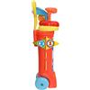 Almencla Set di Mazze da Golf, Giocattolo Educativo Prescolare, Gioco Sportivo Interattivo Genitore-Figlio per Bambini E Bambine, da Utilizzare al Chiuso, Rosso