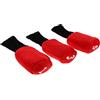 Ysyqkn Confezione da 3 Copricapi Ibridi Idrorepellenti, Rosso + Nero