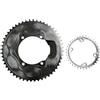 HKZRTUDS Compatibile con Le corone Shimano for Bici da Strada Set 2x12 velocità 110 BCD Asimmetriche con Copertura aerodinamica for 7100/8100/9200,Componenti(50-34)