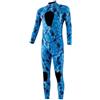 QMDSNFB Muta Mute da pesca subacquea da 3 mm Mute in neoprene Pesca Immersioni Surf Snorkeling Kayak Mimetiche Adulto Corpo intero Termico Mantieni caldo(Light blue,M)