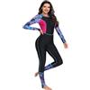 QMDSNFB Muta Muta Da Donna Costume Intero Da Bagno A Maniche Lunghe Costume Intero Da Bagno For Snorkeling Abbigliamento Da Surf Rashguard(Black,XXL)