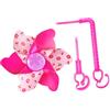 Homyl Mulino a per Bicicletta per Bambini, Mulinello a per Manubrio, Girandola, Oggetto Artigianale Fai da Te Realizzato in Materiale PP Leggero, Floreale