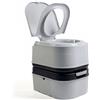 briebe Camp WC Portatile 24L Bagno Chimico, Campeggio, Camper, Roulotte, Barca e Outdoor, Serbatoio di Scarico dell'Acqua con Pompa a Pistone 20L, Potty WC1195G