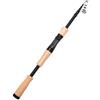 Sawhamale Canna da pesca telescopica in carbonio, 1,5-2,4 m, portatile, da viaggio, con manico in EVA, giunto in metallo, per pesca alla trota, spigola, acqua dolce e salata (etilene vinil acetato