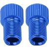 Ycauty Convertitore di valvole Presta to Schrader Adattatore per Pompa per Mountain Bike Durevole per Pompe Facile Adatto per Mountain Biker (Blu)