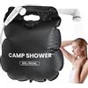 Generico Sacca Doccia da Campeggio,Kit Bagno Esterno 20 Litri con Tubo Flessibile - Doccia Solare Portatile - per Viaggi, Gite su Strada, Nuoto, Campeggio, Sport, Escursioni in Camper E Dormitorio