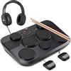 gear4music Batteria Elettronica Portatile con Cuffie DD70 di Gear4music