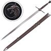 SPADA DI GERALT DI RIVIA con fodero similpelle marrone scuro