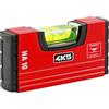 4K5 Tools - Livella a bolla posteriore posteriore 10 (dimensioni 104 x 50 x 22 mm, 1 livella orizzontale, profilo in alluminio, tappi terminali ammortizzanti, vetro acrilico)