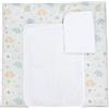 TupTam Materassino Fasciatoio con 2 Coperture in Spugna, Alberi_elefante_arcobaleno, 75 x 85 cm