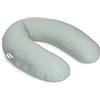 Doomoo Cuscino per allattamento e gravidanza Buddy - 180 cm con rivestimento in jersey di cotone biologico, con sottile imbottitura in microperle EPS Oeko-TEX® Standard 100, Cloudy Kaki