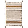 Pierre Tappeti Tappeto ANTIQUE-KILIM giallo ocra tessuto a mano in cotone e ciniglia cm.60x240