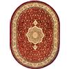 Carpeto Rugs Tappeto Ovale 140 x 190 cm rosso Orientale Classico Iskander Collezione