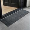 Huiguli Zerbino Ingresso Esterno e Interno 40 x 120cm, Tappetino Antiscivolo Lavabile in Lavatrice, Zerbino Trappola Sporco Assorbente per Esterni, Ingresso, Cucina, Camera da letto, Balcone, Grigio