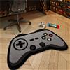 scoseptzy Tappeto con controller di gioco, lavabile in lavatrice, antiscivolo, decorazione per la casa (controller di gioco, nero)