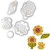 HUANIZI Stampini per biscotti a forma di girasole ape foglia di stampa strumento di cottura taglierina per biscotti stampi per biscotti materiale formine per biscotti forme