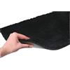 Generico Zerbino in cocco grigio o nero 23 mm (Negro, 40 x 70 cm. 23 mm)