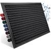 Bodenständig Zerbino antiscivolo, lavabile, design sottile, dimensioni ideali per la porta di casa, colore e misura a scelta Zerbino per interni e esterni, 60 x 90 cm, nero
