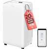 Turbionaire Deumidificatore Casa Muffa Turbionaire Senso N20 WiFi, 20L/24h, Purificazione tramite ionizzazione, Adatto fino a 45m², Timer, Modalità Sospensione, Tanica da 4.5L, Deumidificazione Smart, Silenzioso