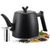 Eirolace Teiera con Infusore 2 Litri, Teiera Termica, 10-12 Tazze, Teiera in Acciaio Inossidabile a Doppia Parete per Tè Sfuso, Zenzero e Miscele di Erbe